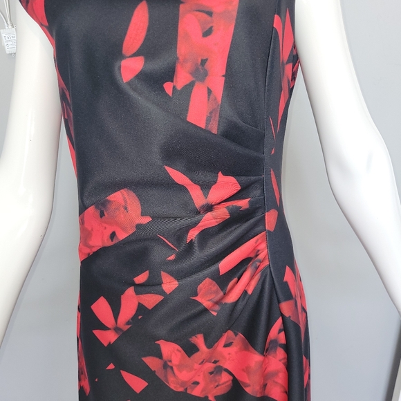 Karl Lagerfeld Neoprene Ruched Dress, VGUC, Size 10 - Picture 2 of 8